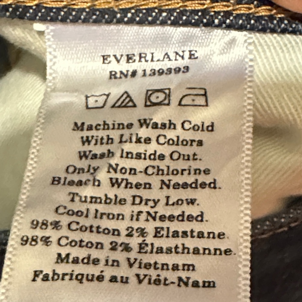 Everlane Dark Wash Blue Jeans - Picture 7 of 7